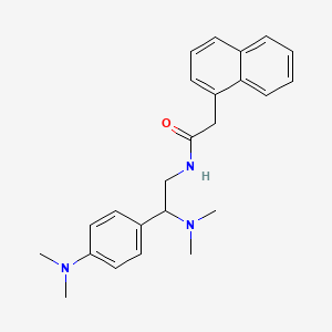 molecular formula C24H29N3O B2589579 N-[2-(dimethylamino)-2-[4-(dimethylamino)phenyl]ethyl]-2-(naphthalen-1-yl)acetamide CAS No. 941986-10-3