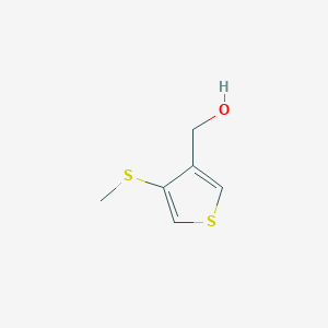molecular formula C6H8OS2 B2589585 (4-Methylsulfanylthiophen-3-yl)methanol CAS No. 2551118-28-4