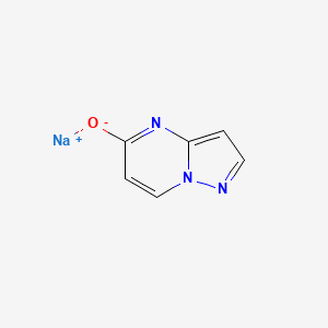 molecular formula C6H4N3NaO B2589607 Sodium pyrazolo[1,5-a]pyrimidin-5-olate CAS No. 1224944-43-7