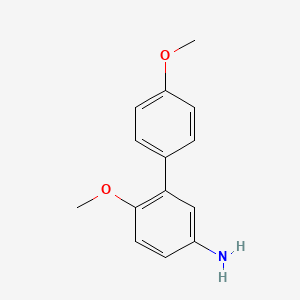 molecular formula C14H15NO2 B2589681 4-Methoxy-3-(4-methoxyphenyl)aniline CAS No. 900640-92-8