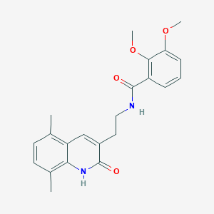 N-(2-(5,8-dimethyl-2-oxo-1,2-dihydroquinolin-3-yl)ethyl)-2,3-dimethoxybenzamide