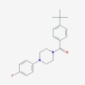 molecular formula C21H25FN2O B258971 1-(4-tert-Butylbenzoyl)-4-(4-fluorophenyl)piperazine 