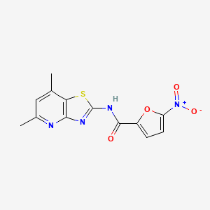 N-(5,7-dimethylthiazolo[4,5-b]pyridin-2-yl)-5-nitrofuran-2-carboxamide