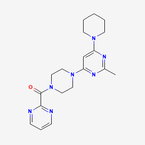 (4-(2-Methyl-6-(piperidin-1-yl)pyrimidin-4-yl)piperazin-1-yl)(pyrimidin-2-yl)methanone