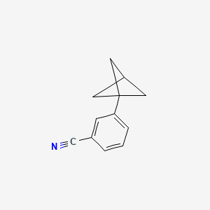 molecular formula C12H11N B2589748 3-(Bicyclo[1.1.1]pentan-1-yl)benzonitrile CAS No. 1823331-18-5