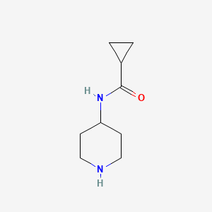 molecular formula C9H16N2O B2589754 N-piperidin-4-ylcyclopropanecarboxamide CAS No. 836685-68-8
