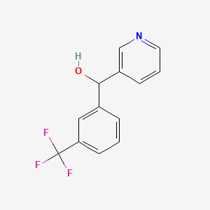 molecular formula C13H10F3NO B2589785 Pyridin-3-yl[3-(trifluoromethyl)phenyl]methanol CAS No. 89667-20-9