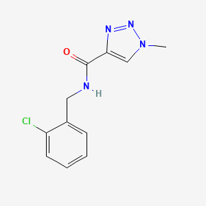 molecular formula C11H11ClN4O B2589799 N-(2-chlorobenzyl)-1-methyl-1H-1,2,3-triazole-4-carboxamide CAS No. 1235039-46-9