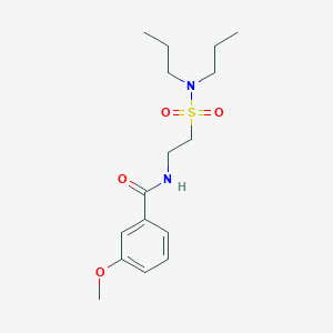 molecular formula C16H26N2O4S B2589809 N-[2-(dipropylsulfamoyl)ethyl]-3-methoxybenzamide CAS No. 899759-01-4