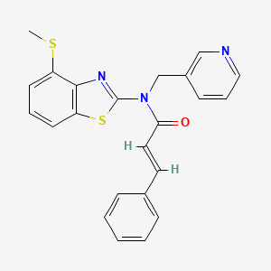 N-(4-(methylthio)benzo[d]thiazol-2-yl)-N-(pyridin-3-ylmethyl)cinnamamide