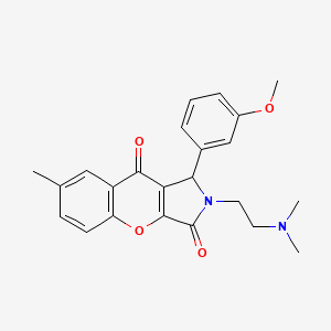 2-(2-(Dimethylamino)ethyl)-1-(3-methoxyphenyl)-7-methyl-1,2-dihydrochromeno[2,3-c]pyrrole-3,9-dione