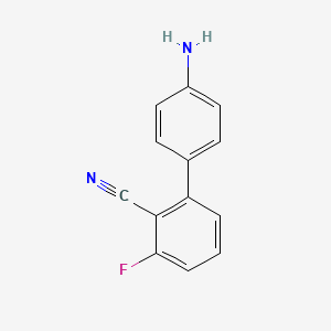 2-(4-Aminophenyl)-6-fluorobenzonitrile