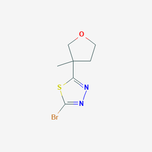 2-Bromo-5-(3-methyloxolan-3-yl)-1,3,4-thiadiazole