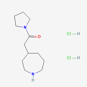 2-(Azepan-4-yl)-1-(pyrrolidin-1-yl)ethan-1-one dihydrochloride