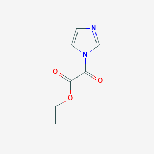 molecular formula C7H8N2O3 B2589995 ethyl 2-(1H-imidazol-1-yl)-2-oxoacetate CAS No. 75716-82-4
