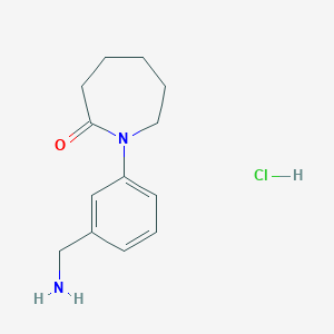 1-[3-(Aminomethyl)phenyl]azepan-2-one hydrochloride