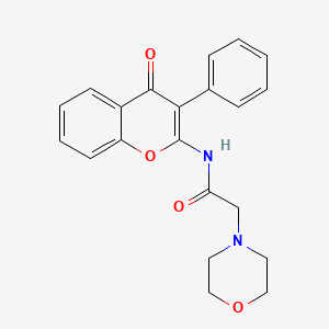 2-morpholino-N-(4-oxo-3-phenyl-4H-chromen-2-yl)acetamide