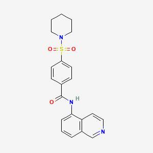 N-(isoquinolin-5-yl)-4-(piperidin-1-ylsulfonyl)benzamide