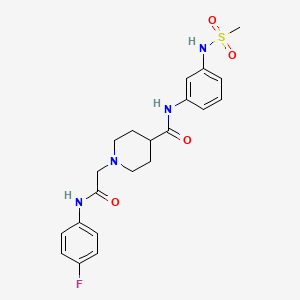 1-{[(4-fluorophenyl)carbamoyl]methyl}-N-(3-methanesulfonamidophenyl)piperidine-4-carboxamide