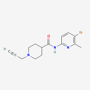molecular formula C15H18BrN3O B2590122 N-(5-bromo-6-methylpyridin-2-yl)-1-(prop-2-yn-1-yl)piperidine-4-carboxamide CAS No. 1384597-49-2