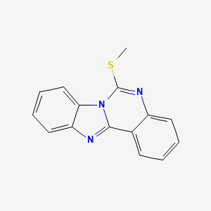 molecular formula C15H11N3S B2590127 6-(甲硫基)苯并咪唑[1,2-c]喹唑啉 CAS No. 76196-83-3