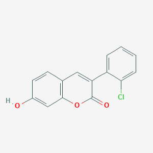 molecular formula C15H9ClO3 B2590144 3-(2-Chlorophenyl)-7-hydroxychromen-2-one CAS No. 263365-32-8