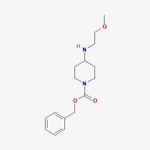 molecular formula C16H24N2O3 B2590145 Benzyl 4-[(2-methoxyethyl)amino]piperidine-1-carboxylate CAS No. 1067914-64-0