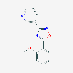 molecular formula C14H11N3O2 B259019 3-[5-(2-methoxyphenyl)-1,2,4-oxadiazol-3-yl]pyridine 