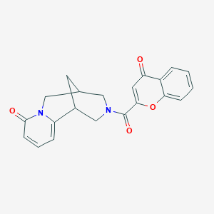 molecular formula C21H18N2O4 B2590222 11-(4-oxo-4H-chromene-2-carbonyl)-7,11-diazatricyclo[7.3.1.0^{2,7}]trideca-2,4-dien-6-one CAS No. 1251563-58-2
