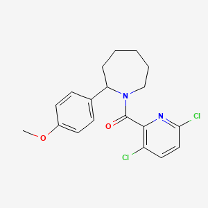molecular formula C19H20Cl2N2O2 B2590296 1-(3,6-Dichloropyridine-2-carbonyl)-2-(4-methoxyphenyl)azepane CAS No. 1240969-23-6