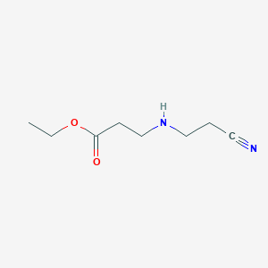 molecular formula C8H14N2O2 B2590307 Ethyl 3-(2-cyanoethylamino)propanoate CAS No. 408507-47-1
