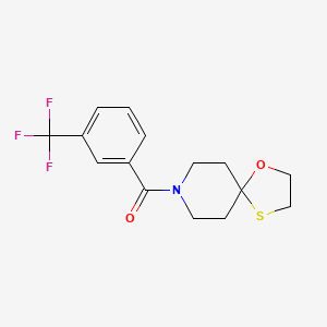 1-Oxa-4-thia-8-azaspiro[4.5]decan-8-yl(3-(trifluoromethyl)phenyl)methanone