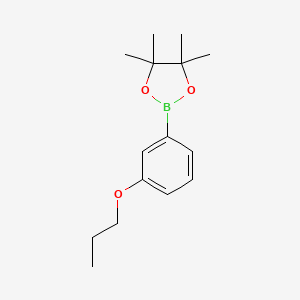 4,4,5,5-Tetramethyl-2-(3-propoxyphenyl)-1,3,2-dioxaborolane