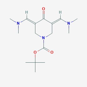 tert-butyl (3E,5E)-3,5-bis[(dimethylamino)methylene]-4-oxopiperidine-1-carboxylate