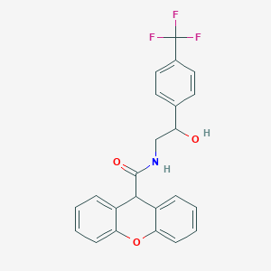 N-(2-hydroxy-2-(4-(trifluoromethyl)phenyl)ethyl)-9H-xanthene-9-carboxamide