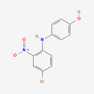 4-(4-Bromo-2-nitroanilino)benzenol