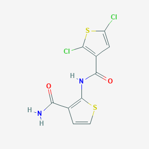 N-(3-carbamoylthiophen-2-yl)-2,5-dichlorothiophene-3-carboxamide