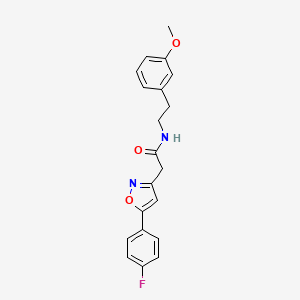2-(5-(4-fluorophenyl)isoxazol-3-yl)-N-(3-methoxyphenethyl)acetamide