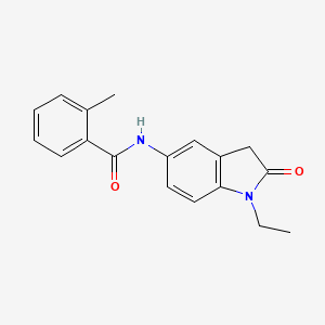 N-(1-ethyl-2-oxoindolin-5-yl)-2-methylbenzamide