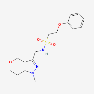 N-((1-methyl-1,4,6,7-tetrahydropyrano[4,3-c]pyrazol-3-yl)methyl)-2-phenoxyethanesulfonamide