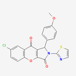 7-Chloro-1-(4-methoxyphenyl)-2-(thiazol-2-yl)-1,2-dihydrochromeno[2,3-c]pyrrole-3,9-dione