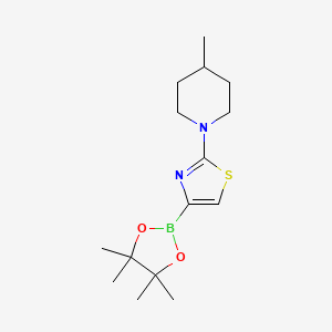 2-(4-Methylpiperidin-1-yl)thiazole-4-boronic acid pinacol ester