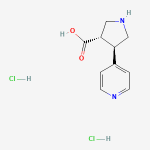 (3S,4R)-4-(Pyridin-4-yl)pyrrolidine-3-carboxylic acid dihydrochloride