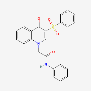2-(4-oxo-3-(phenylsulfonyl)quinolin-1(4H)-yl)-N-phenylacetamide