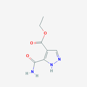 ethyl 5-carbamoyl-1H-pyrazole-4-carboxylate