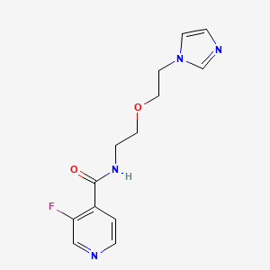 N-(2-(2-(1H-imidazol-1-yl)ethoxy)ethyl)-3-fluoroisonicotinamide