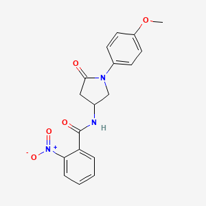 N-(1-(4-methoxyphenyl)-5-oxopyrrolidin-3-yl)-2-nitrobenzamide
