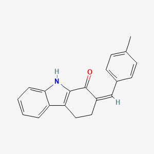 2-[(Z)-(4-methylphenyl)methylidene]-4,9-dihydro-1H-carbazol-1(3H)-one