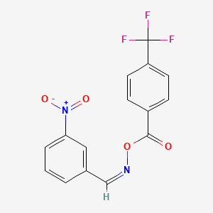 1-Nitro-3-[({[4-(trifluoromethyl)benzoyl]oxy}imino)methyl]benzene