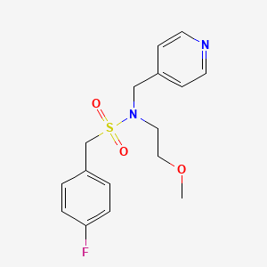 1-(4-fluorophenyl)-N-(2-methoxyethyl)-N-(pyridin-4-ylmethyl)methanesulfonamide